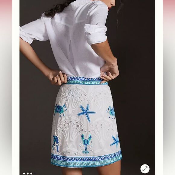 Maeve Slim Mini Skirt - Picture 2 of 4